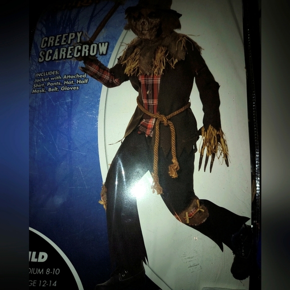 Creepy Scarecrow Child's XL Halloween Costume - Picture 1 of 4